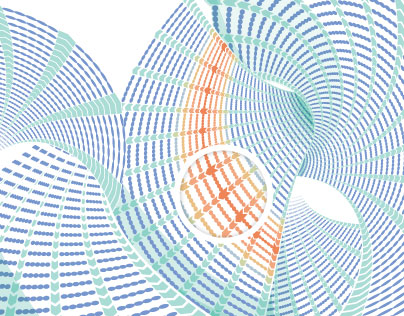 Stanford research paper cover featuring swirling polymer structures